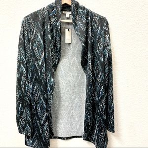 Dana Buchman women's cardigan sweater open front long sleeve size medium